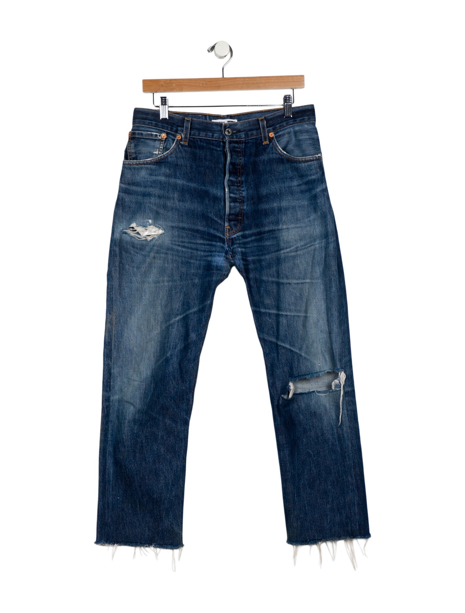 Re/Done X Levis High-Rise Straight Leg Jeans