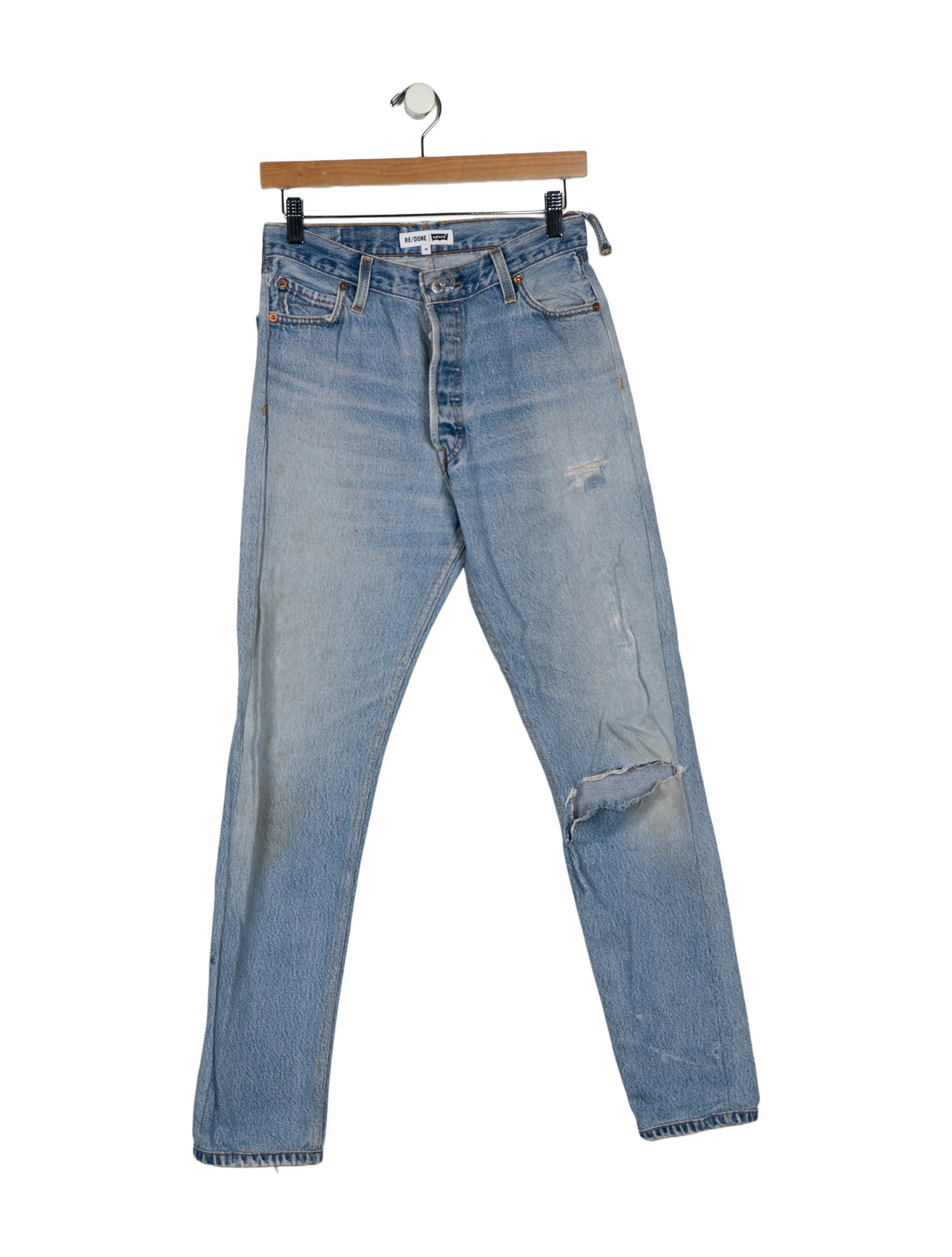 Re/Done X Levis High-Rise Straight Leg Jeans