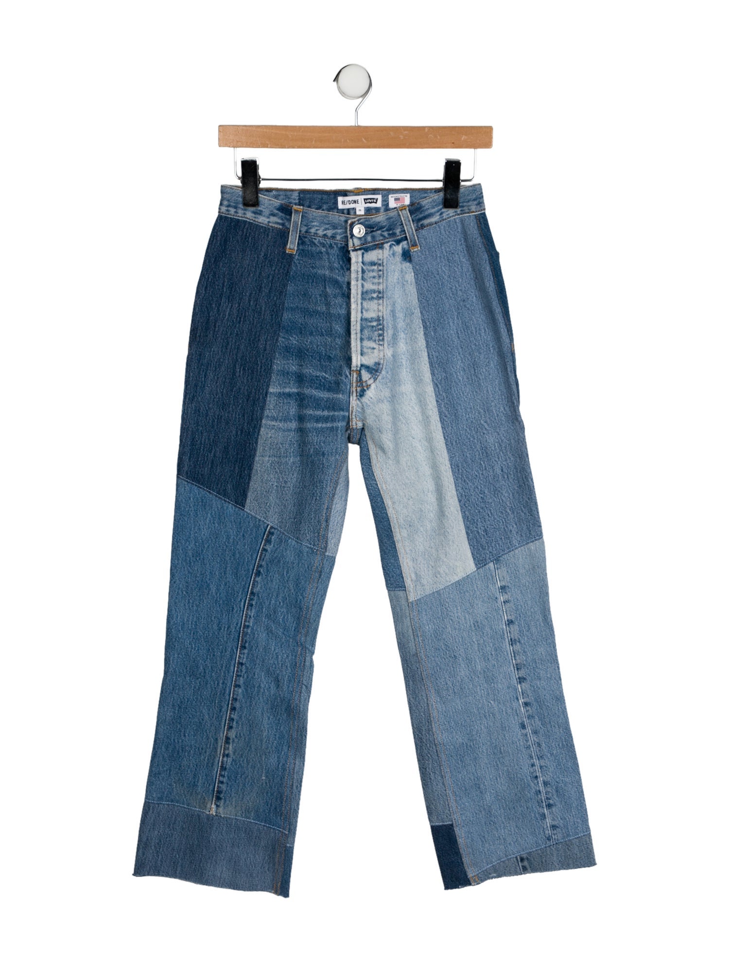 Re/Done X Levis Mid-Rise Wide Leg Jeans