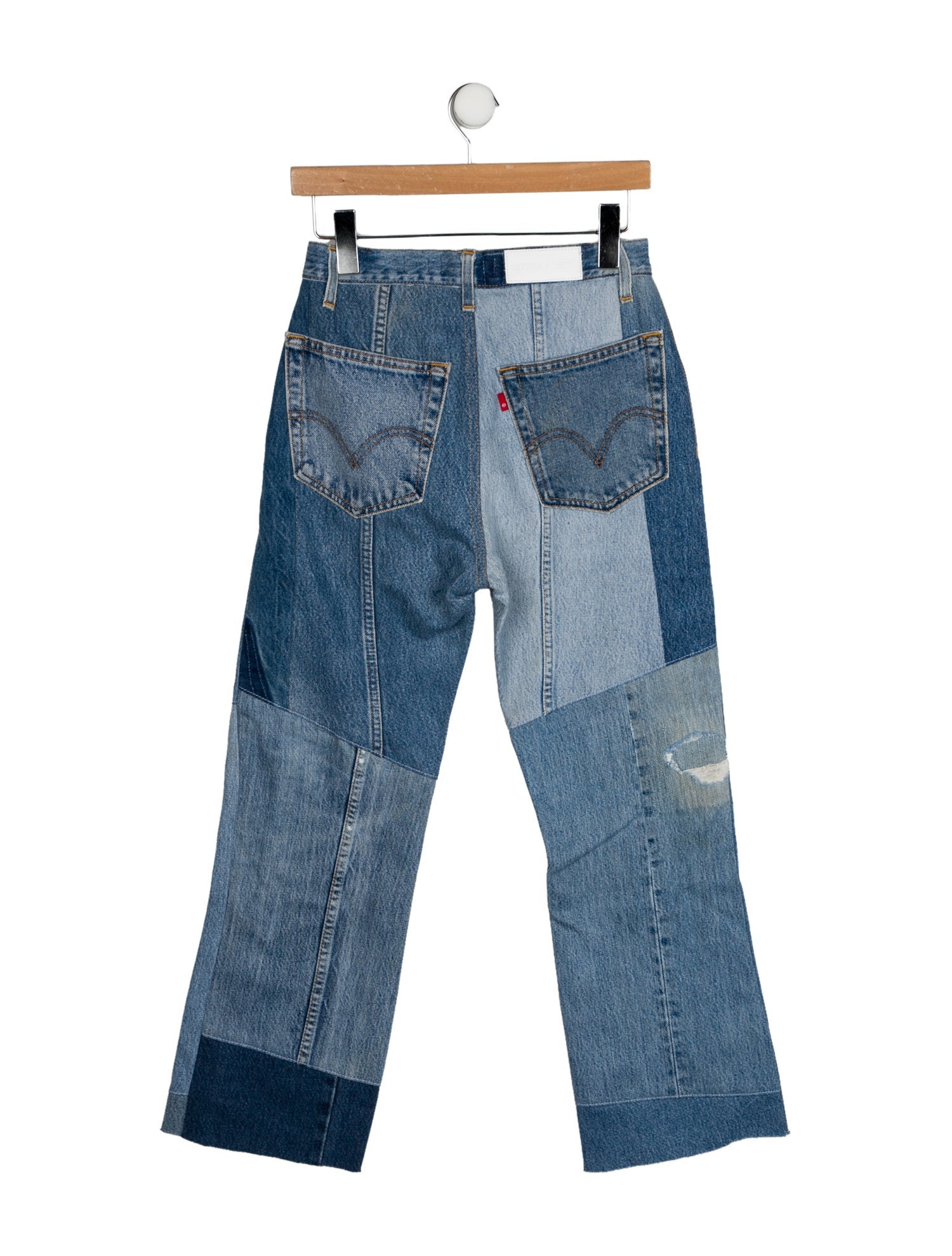 Re/Done X Levis Mid-Rise Wide Leg Jeans