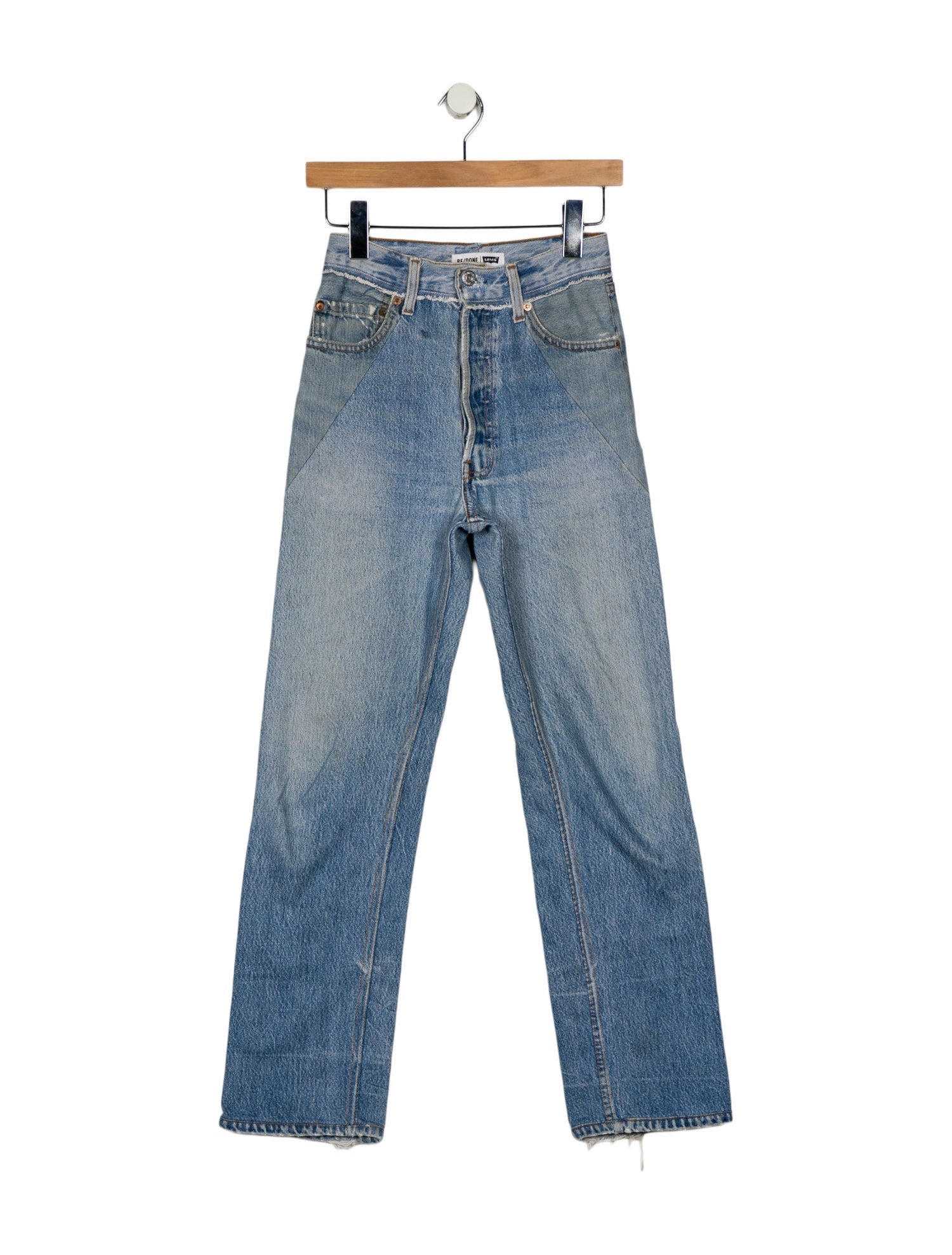 Re/Done X Levis High-Rise Straight Leg Jeans