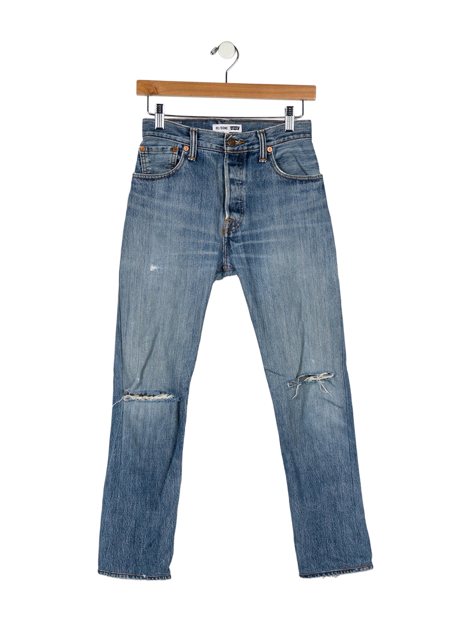 Re/Done X Levis High-Rise Straight Leg Jeans