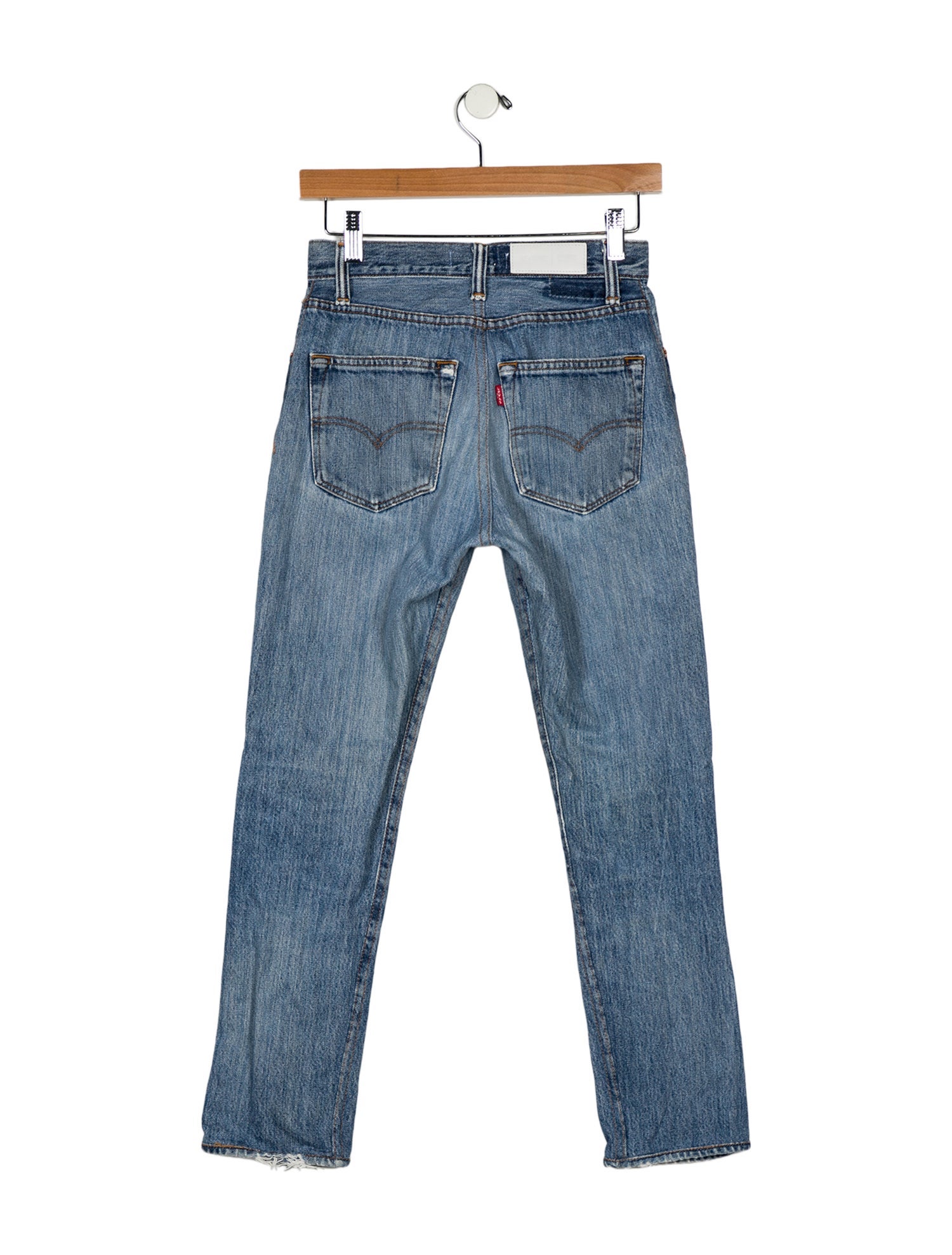 Re/Done X Levis High-Rise Straight Leg Jeans