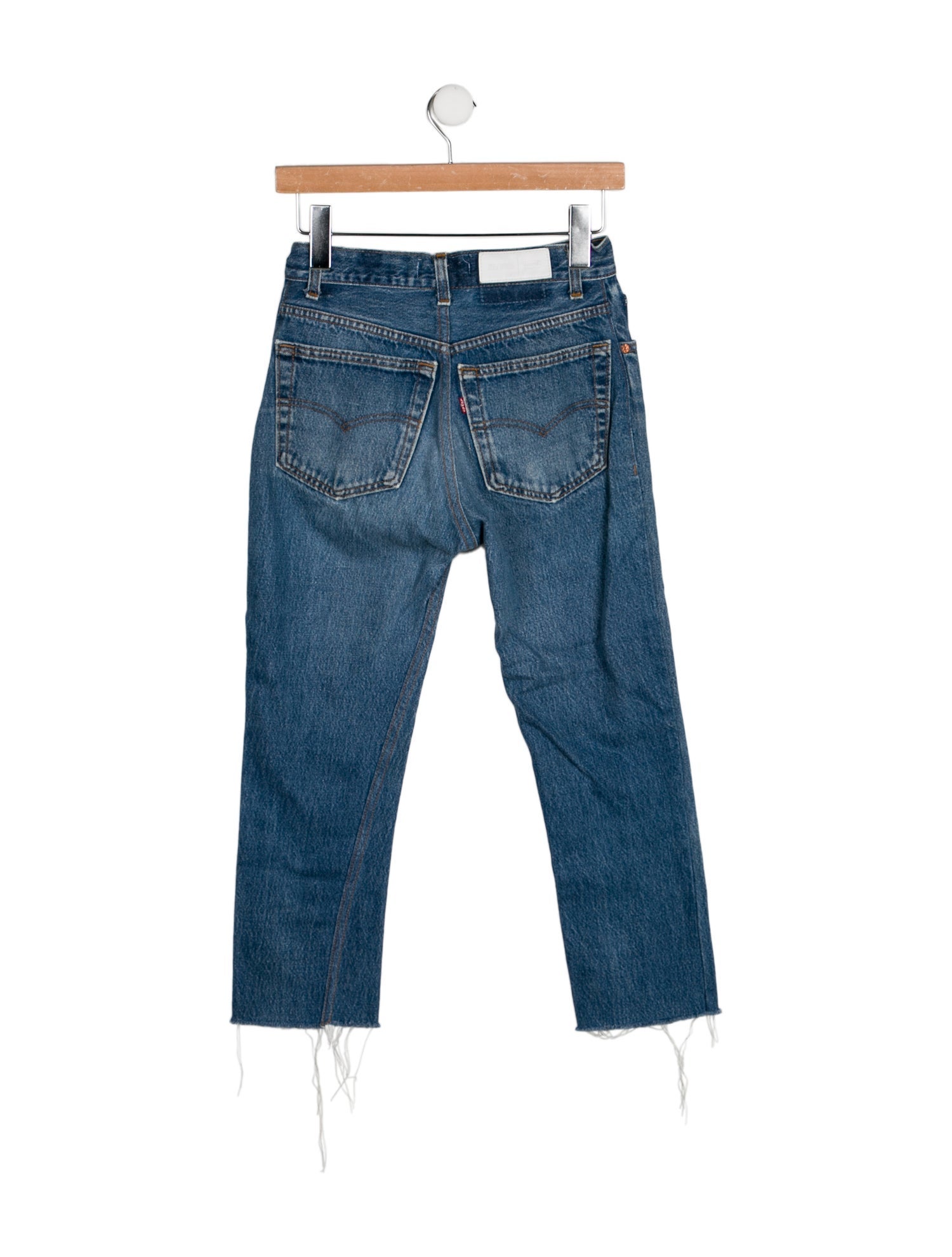 Re/Done X Levis Mid-Rise Straight Leg Jeans