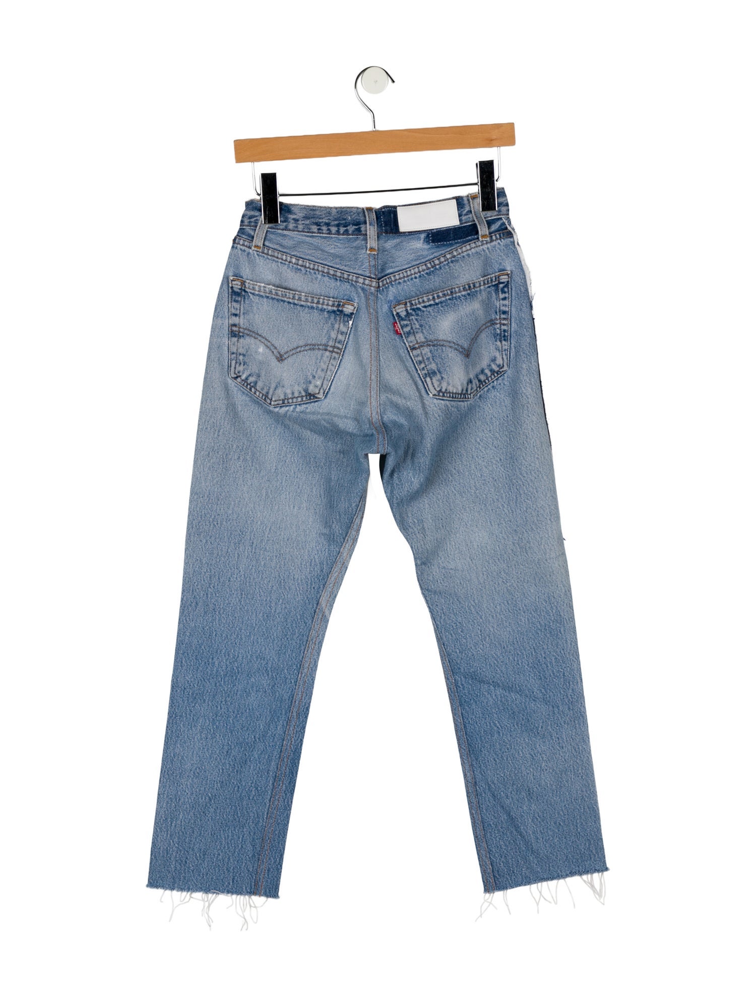 Re/Done X Levis Mid-Rise Straight Leg Jeans