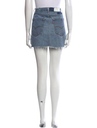 Re/Done X Levis Distressed Accents Mini Skirt