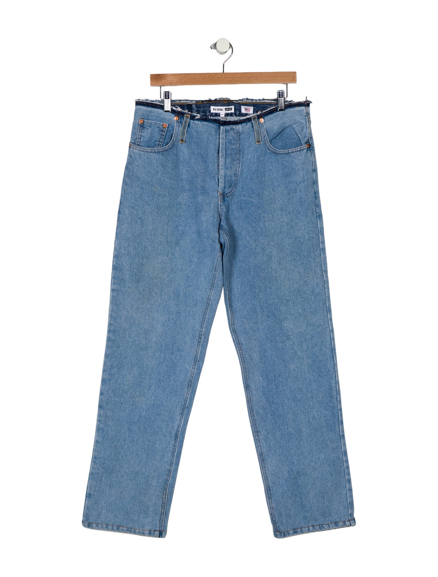 Re/Done X Levis Mid-Rise Wide Leg Jeans