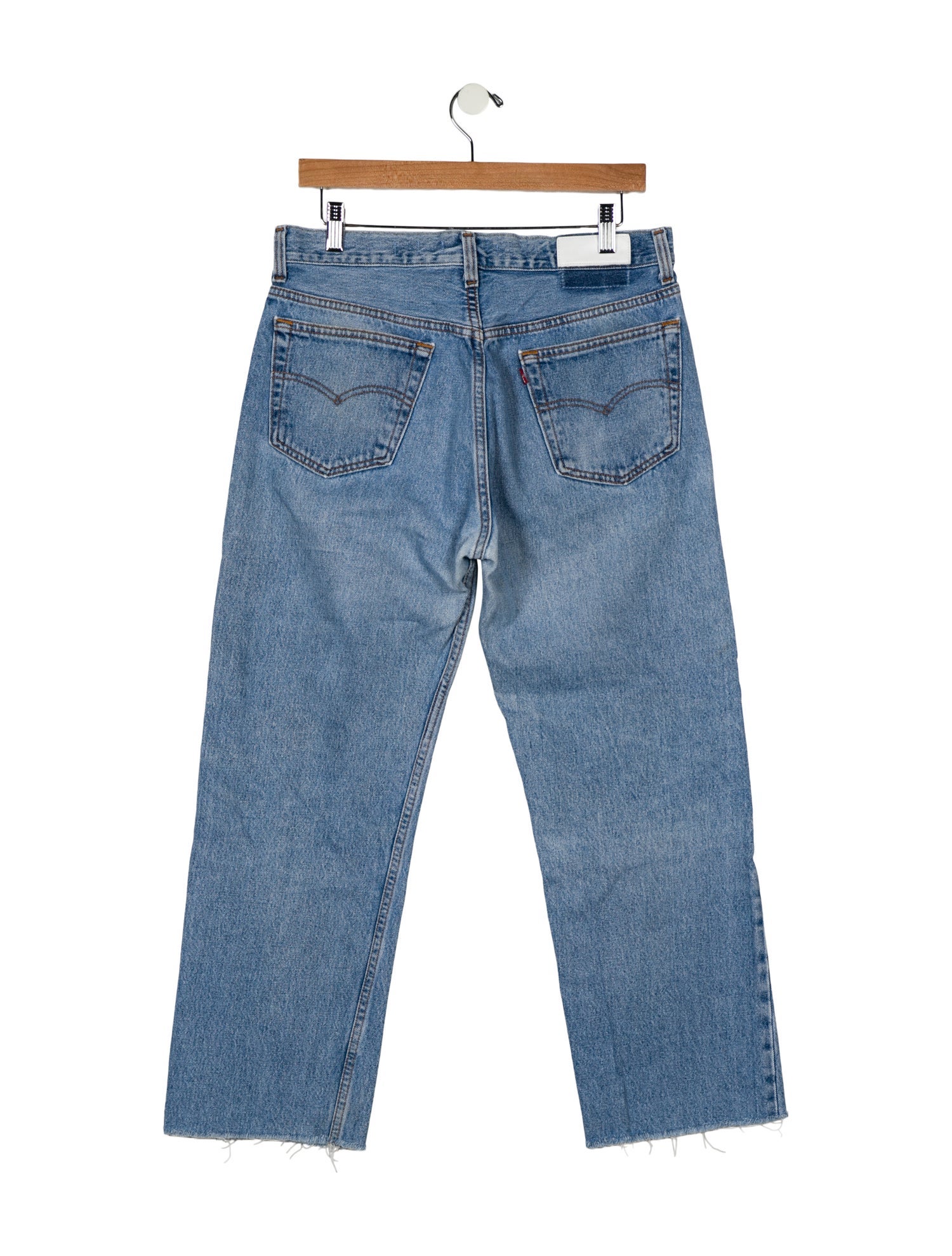 Re/Done X Levis High-Rise Straight Leg Jeans
