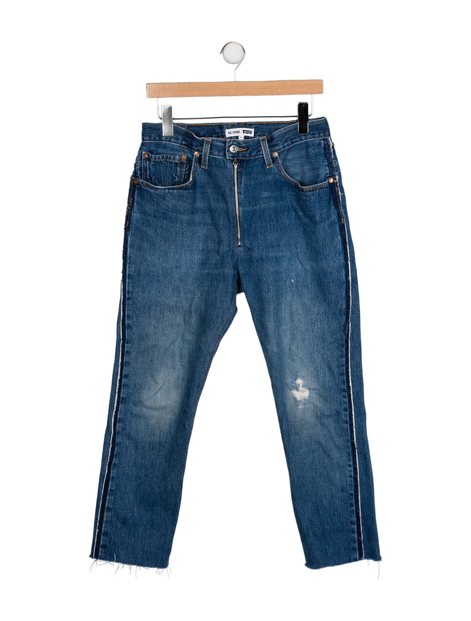 Re/Done X Levis High-Rise Straight Leg Jeans