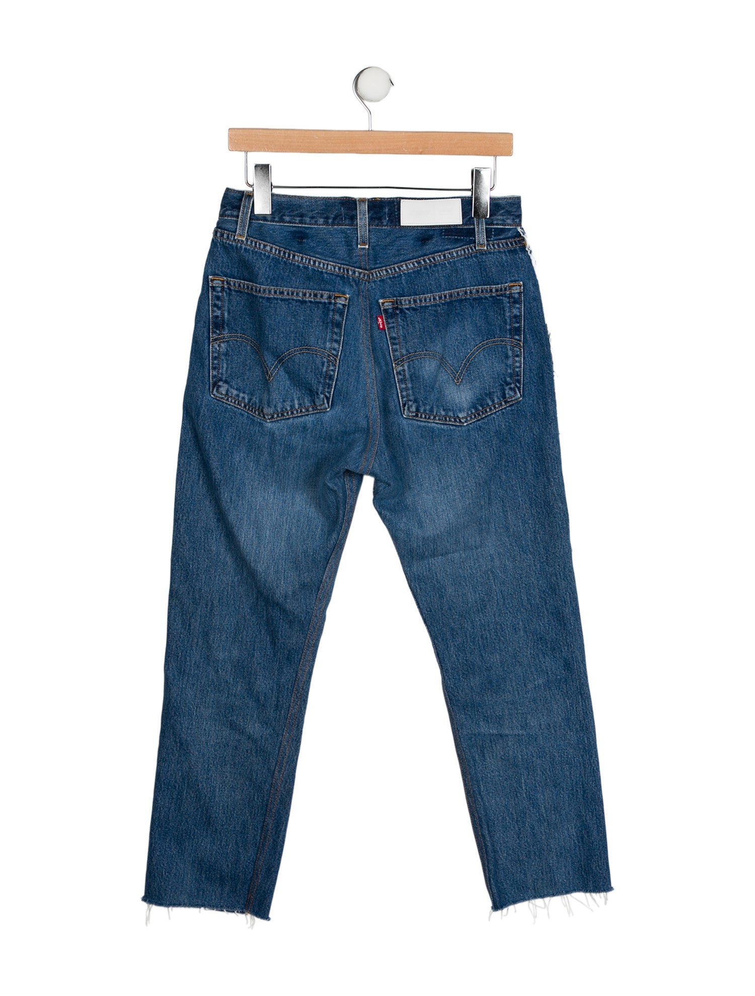 Re/Done X Levis High-Rise Straight Leg Jeans