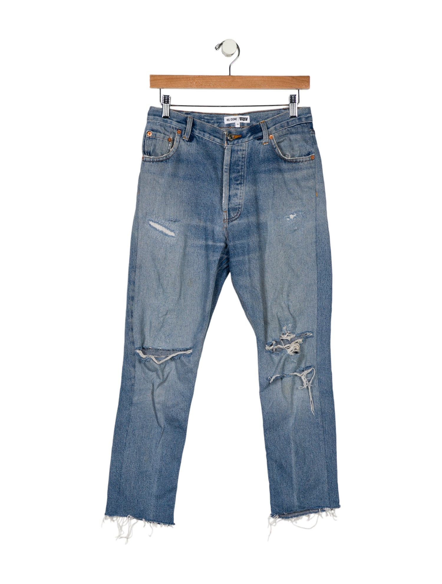 Re/Done X Levis High-Rise Straight Leg Jeans