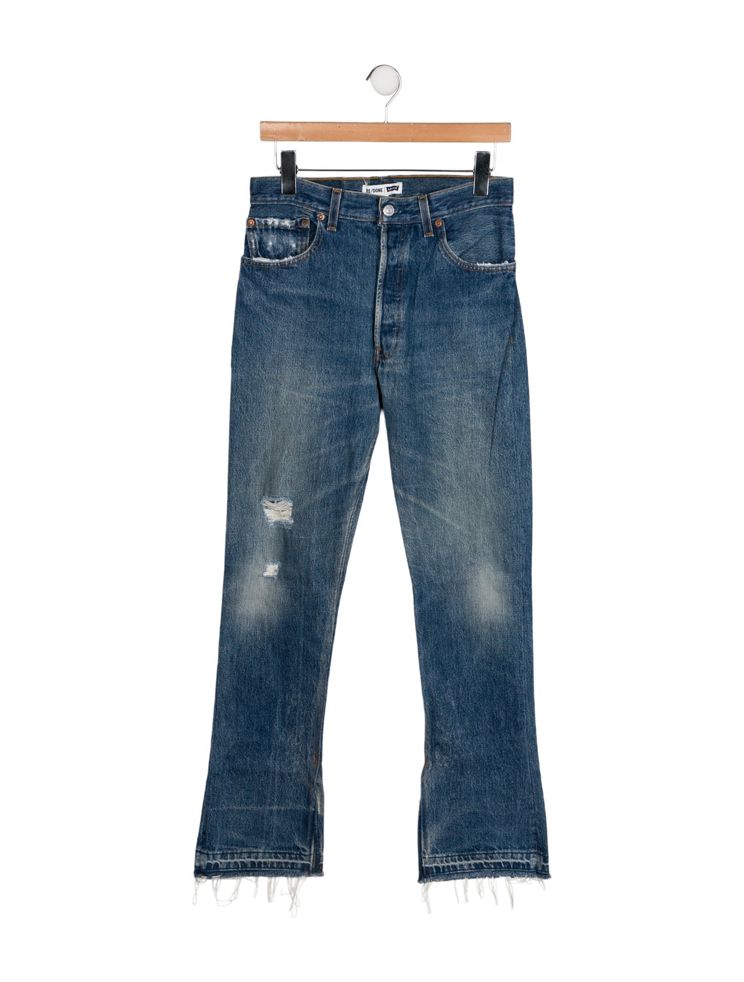 Re/Done X Levis High-Rise Straight Leg Jeans