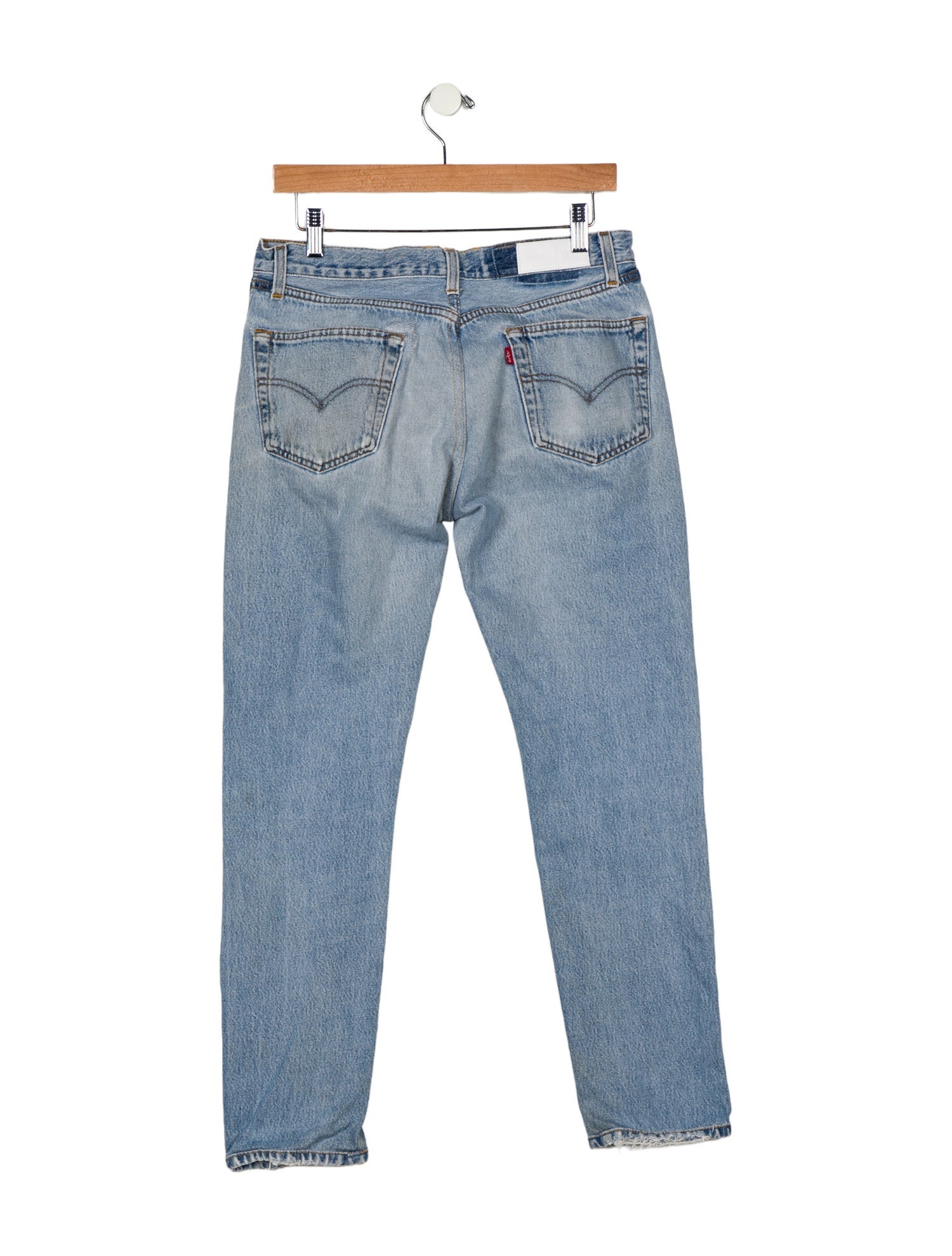 Re/Done X Levis Mid-Rise Straight Leg Jeans