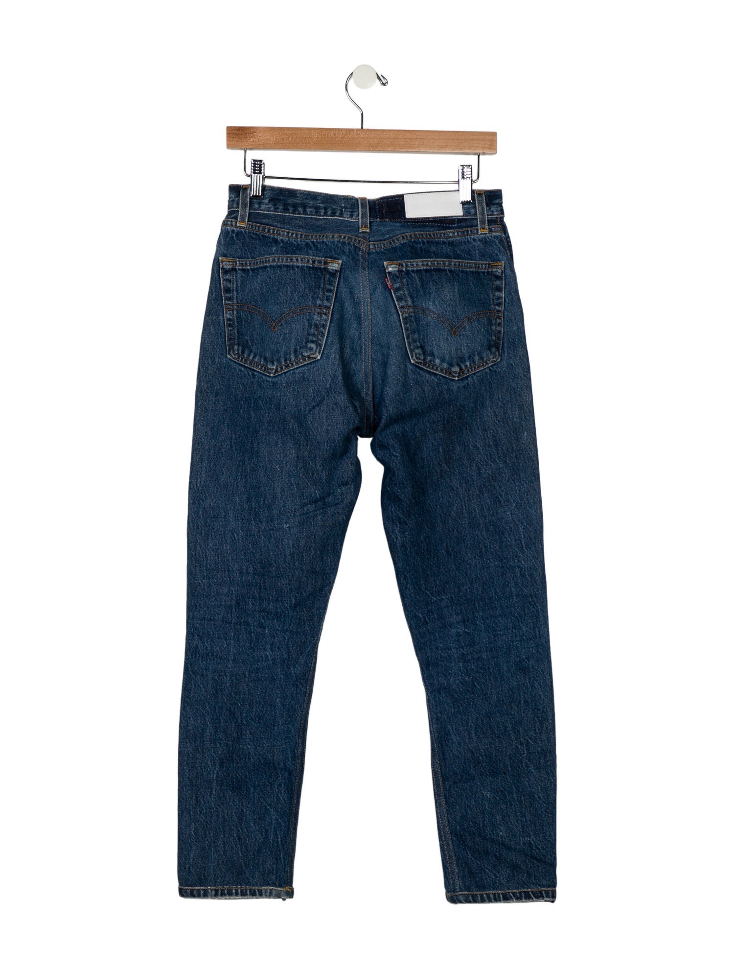 Re/Done X Levis Mid-Rise Straight Leg Jeans