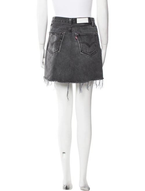 Re/Done X Levis Distressed Accents Mini Skirt