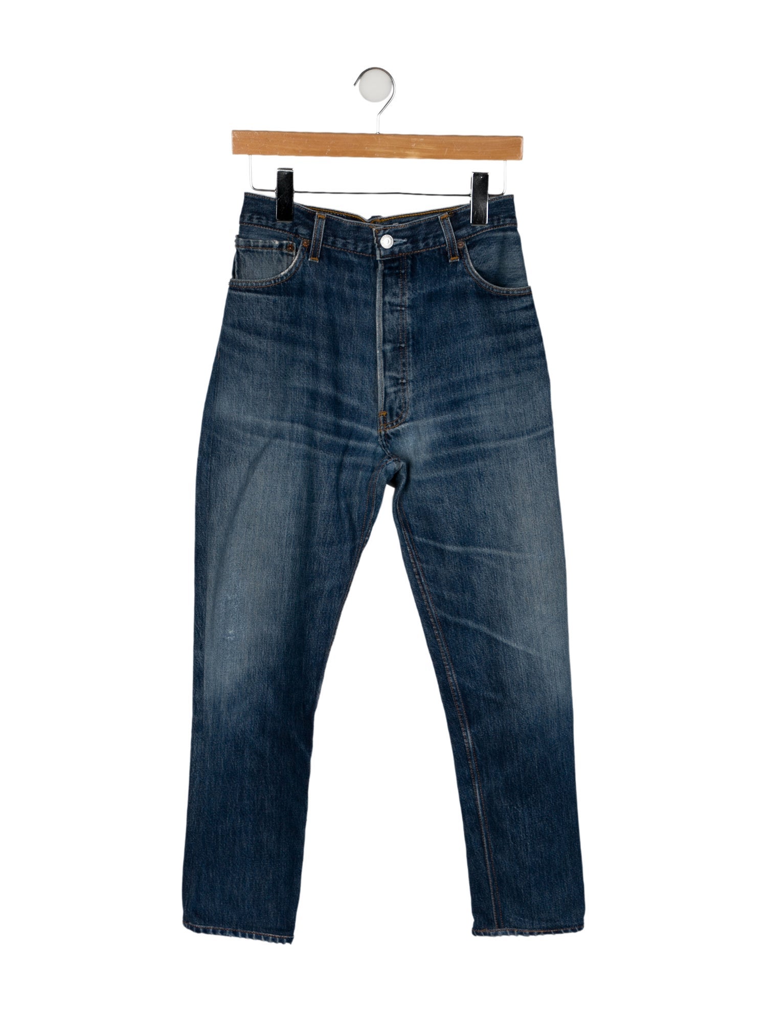 Re/Done X Levis High-Rise Straight Leg Jeans
