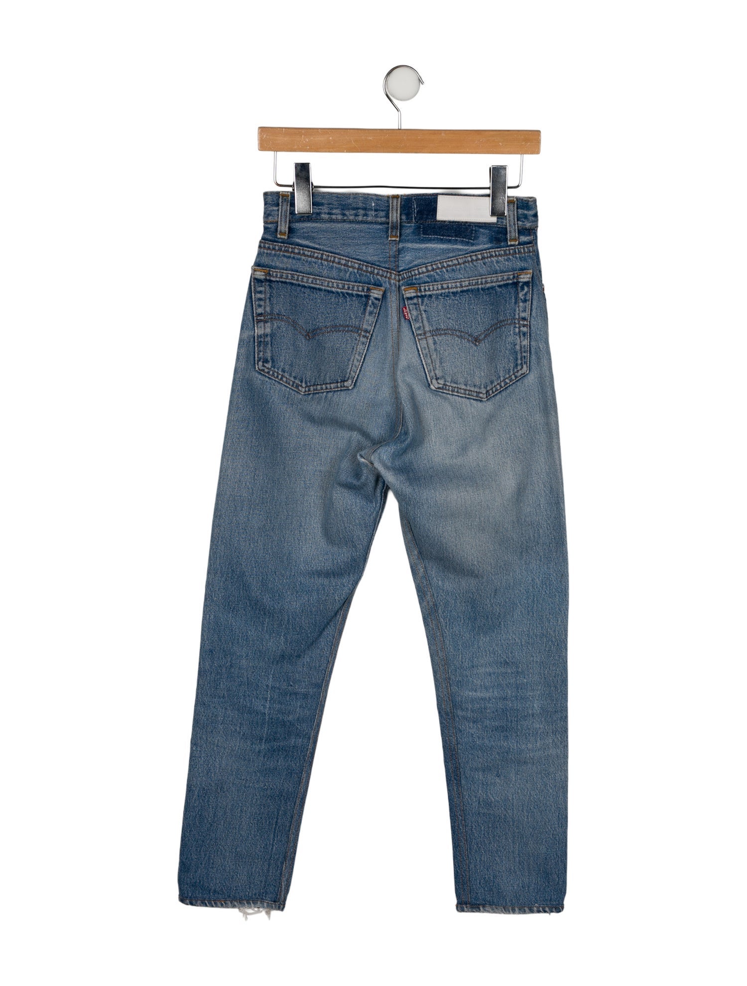 Re/Done X Levis High-Rise Straight Leg Jeans