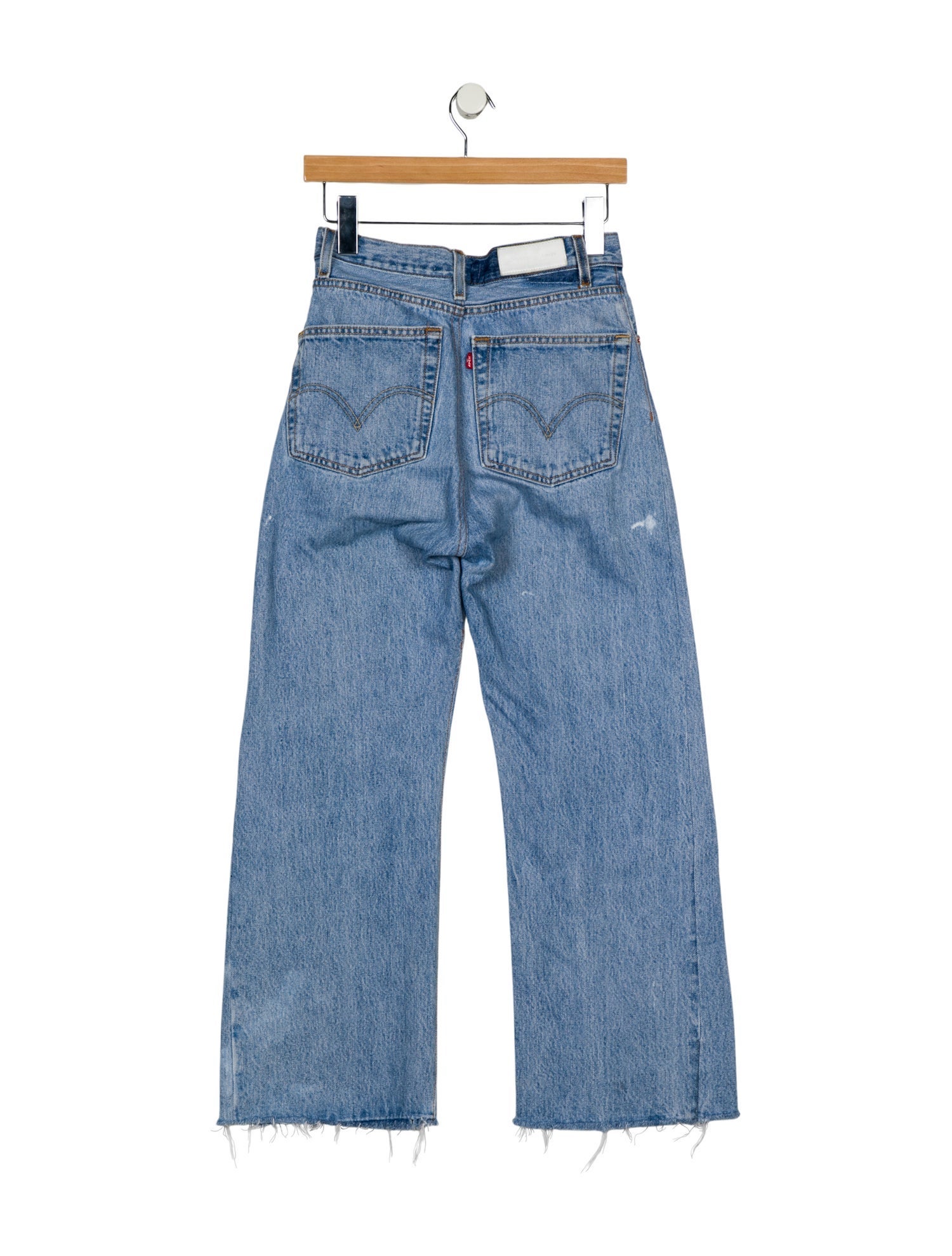 Re/Done X Levis Mid-Rise Wide Leg Jeans