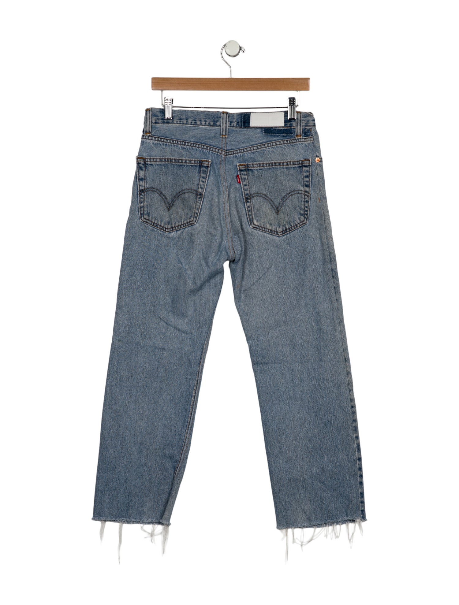 Re/Done X Levis High-Rise Straight Leg Jeans