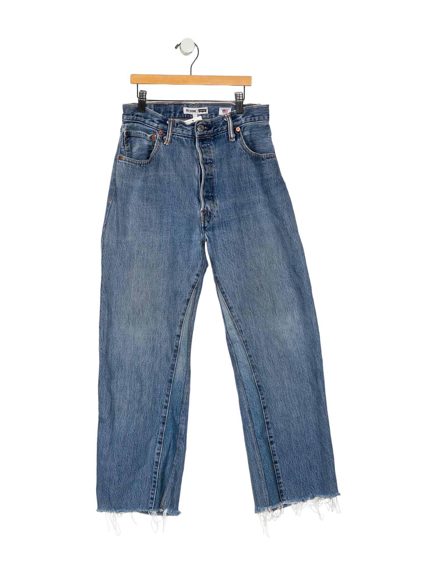 Re/Done X Levis Mid-Rise Wide Leg Jeans