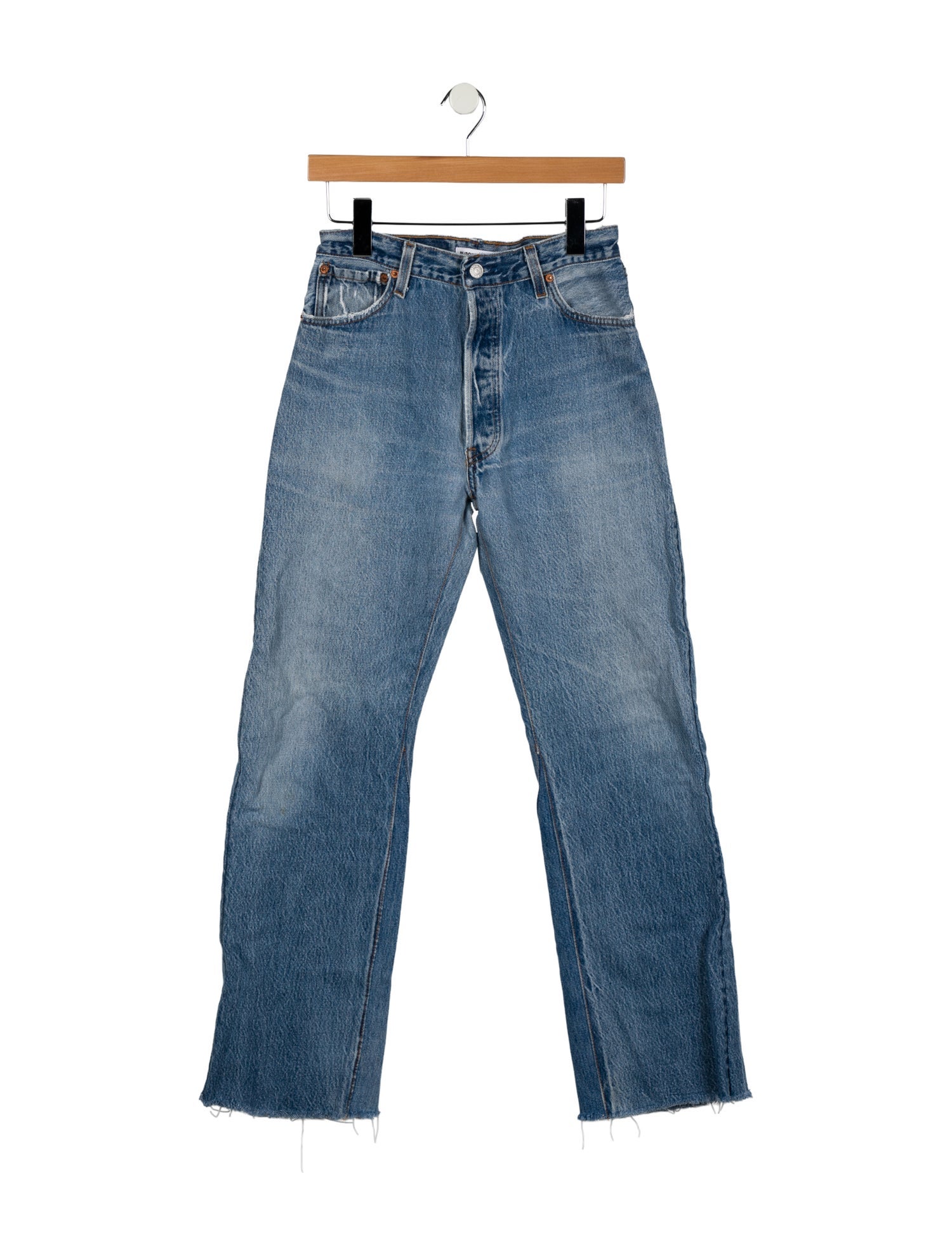 Re/Done X Levis Mid-Rise Wide Leg Jeans