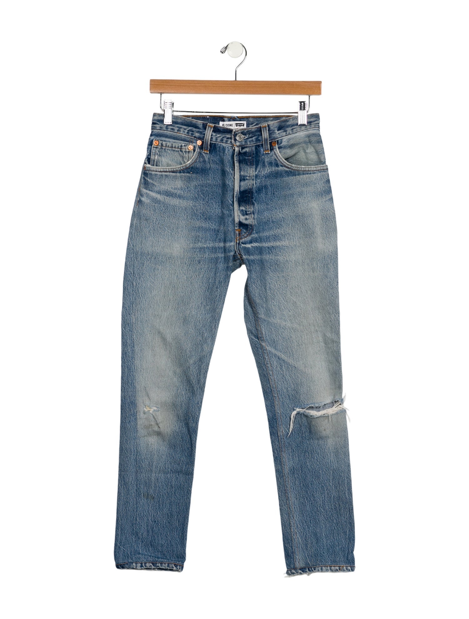 Re/Done X Levis Mid-Rise Skinny Leg Jeans