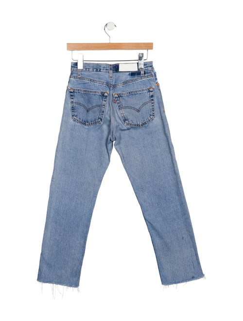 Re/Done X Levis Mid-Rise Straight Leg Jeans
