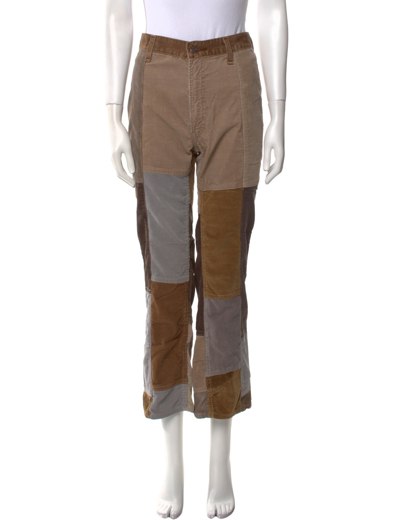 Re/Done X Levis Colorblock Pattern Wide Leg Pants