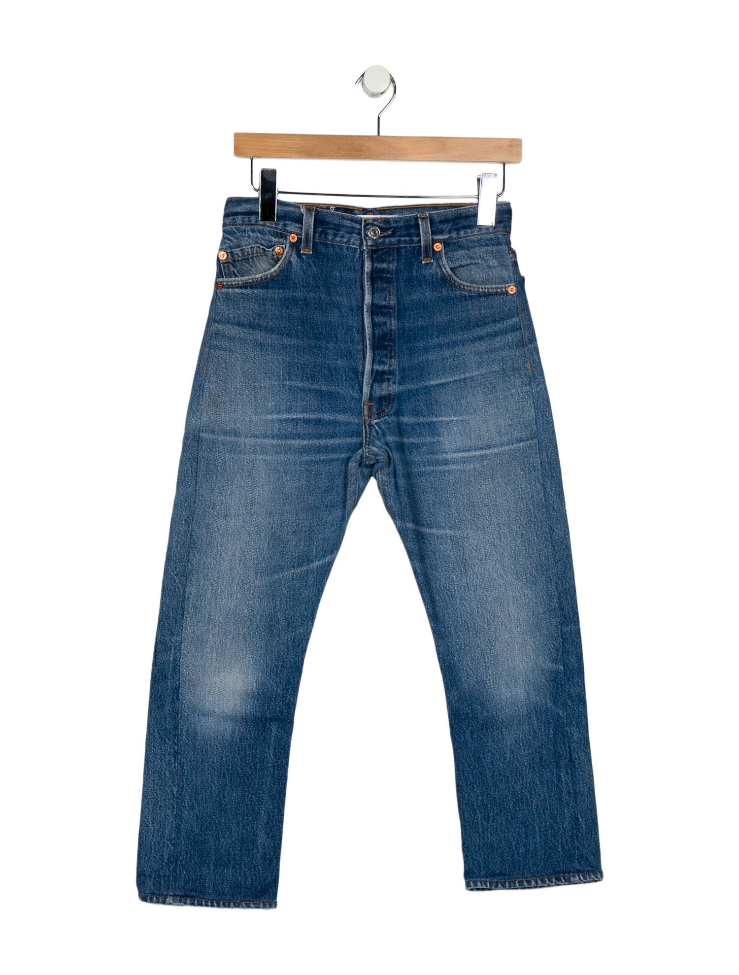 Re/Done X Levis High-Rise Straight Leg Jeans
