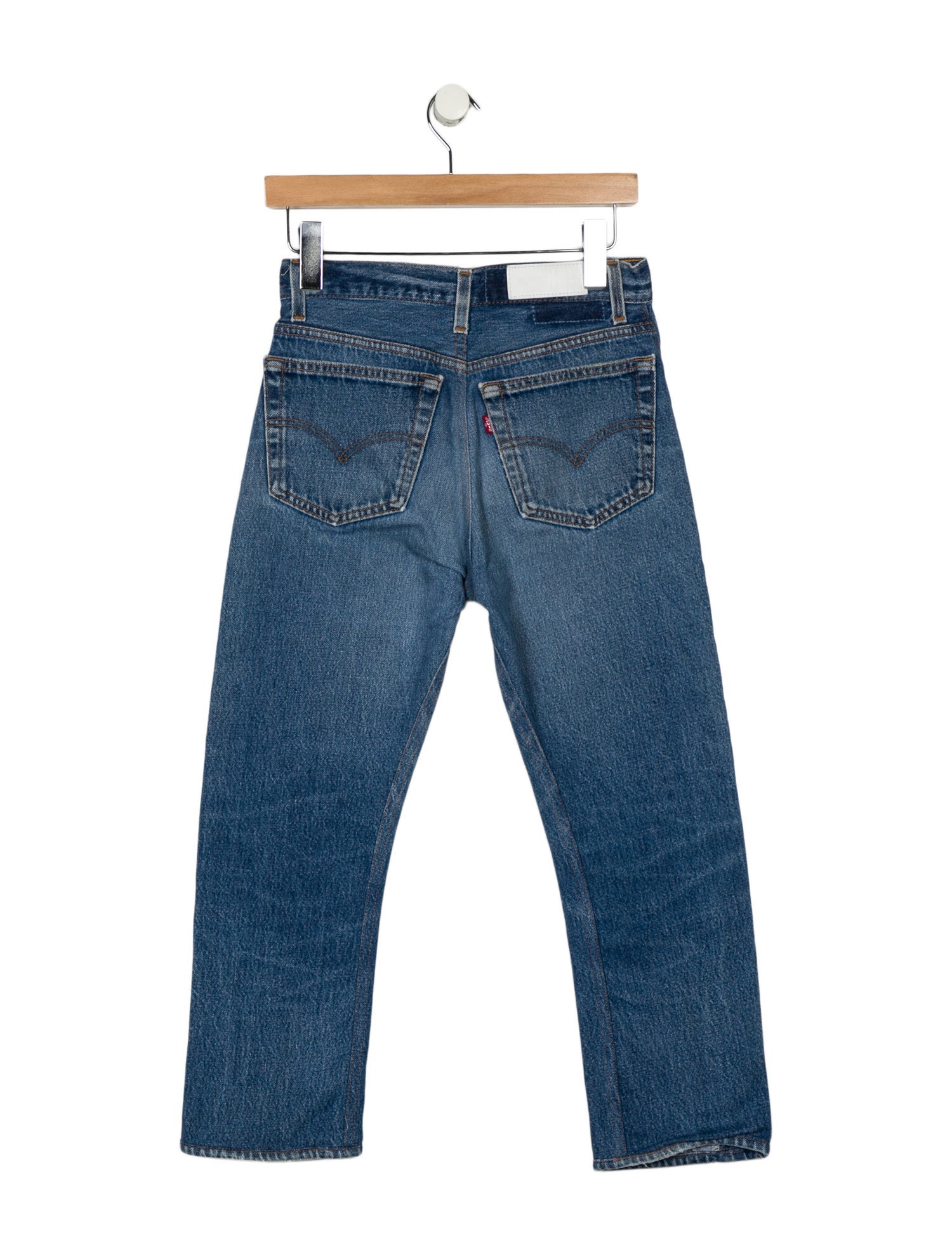 Re/Done X Levis High-Rise Straight Leg Jeans