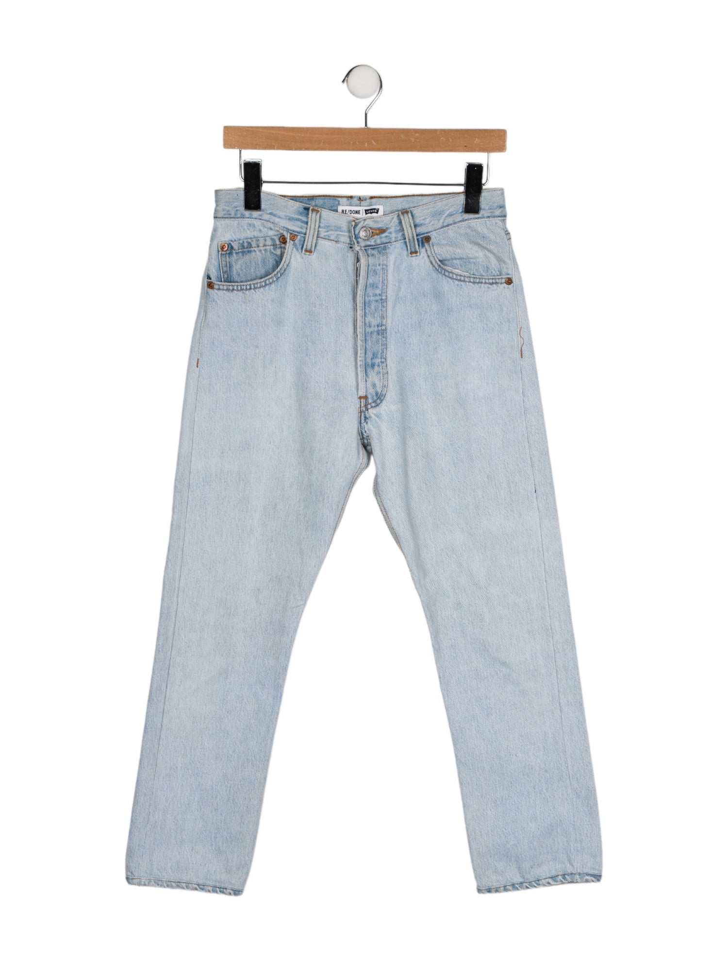 Re/Done X Levis High-Rise Straight Leg Jeans