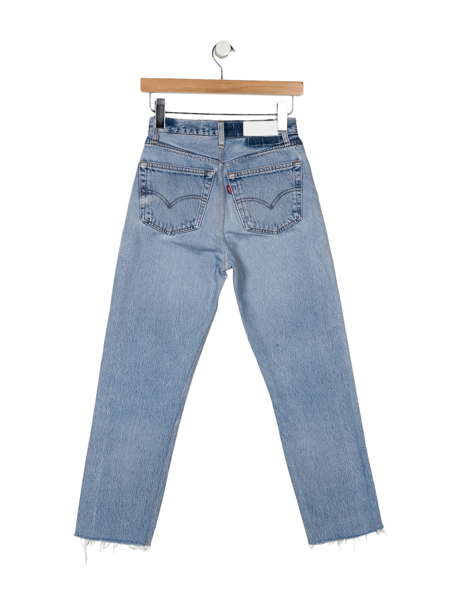 Re/Done X Levis Mid-Rise Straight Leg Jeans