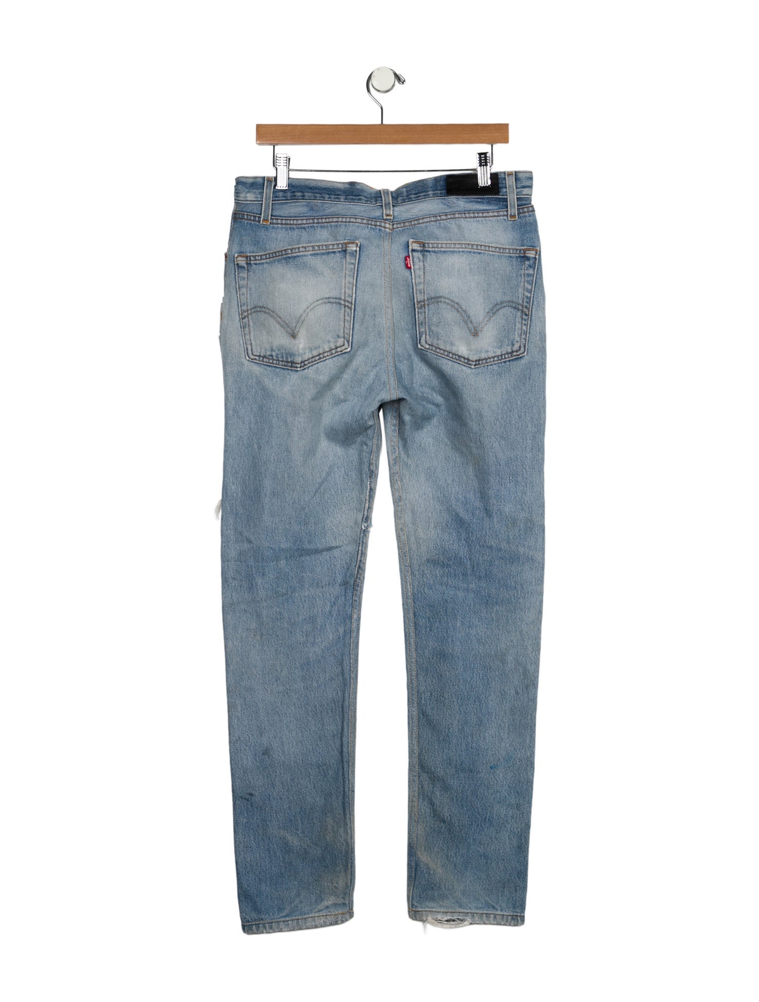 Re/Done X Levis Mid-Rise Straight Leg Jeans