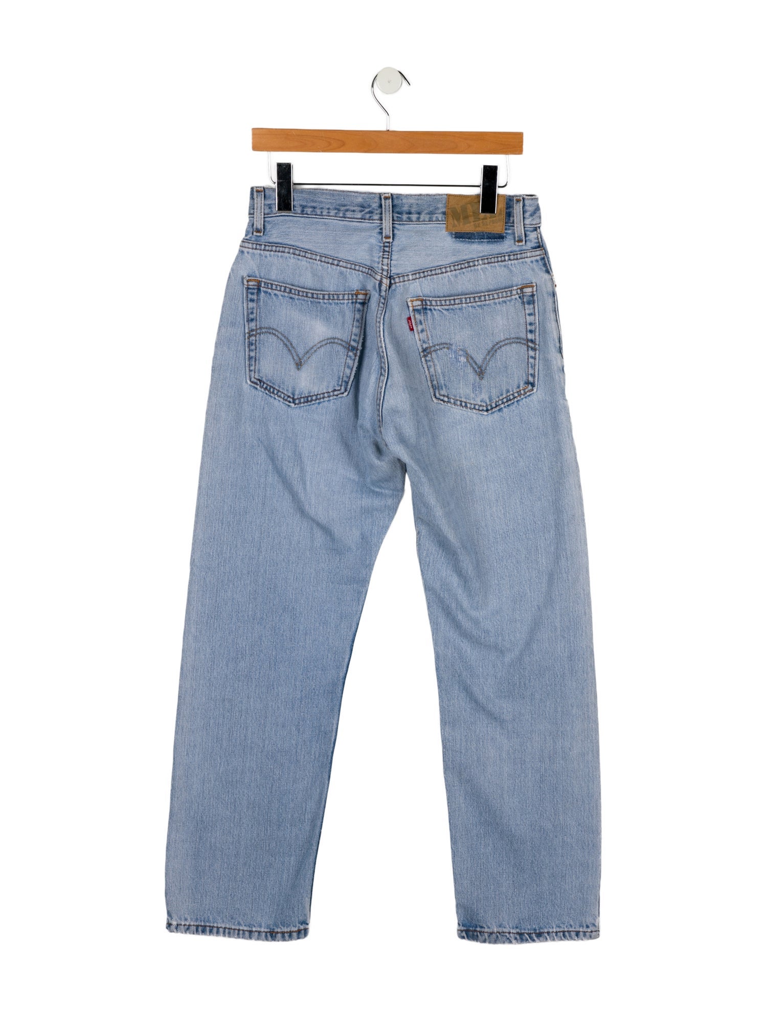 Re/Done X Levis Mid-Rise Straight Leg Jeans