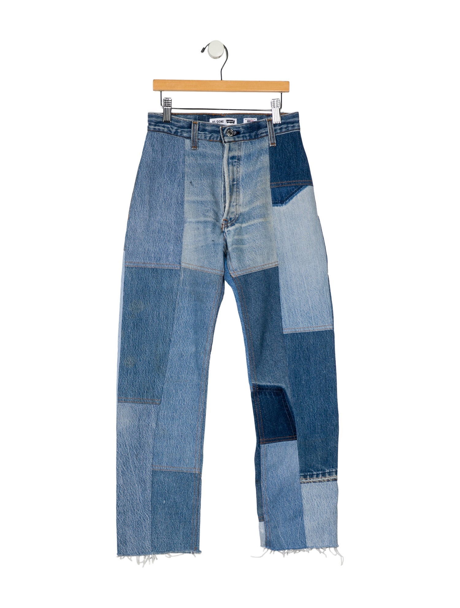 Re/Done X Levis Mid-Rise Straight Leg Jeans