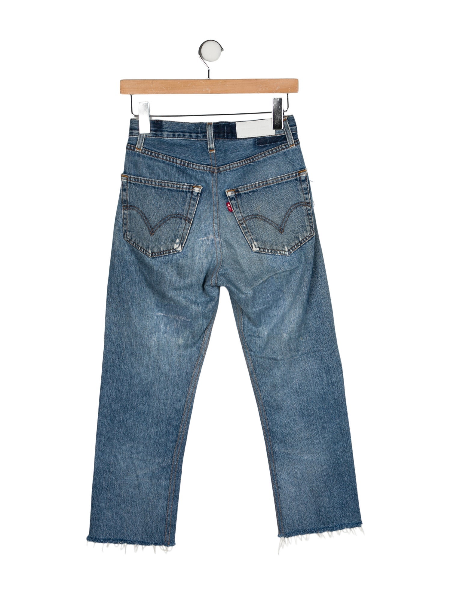 Re/Done X Levis High-Rise Straight Leg Jeans