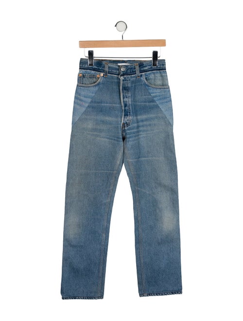 Re/Done X Levis High-Rise Straight Leg Jeans