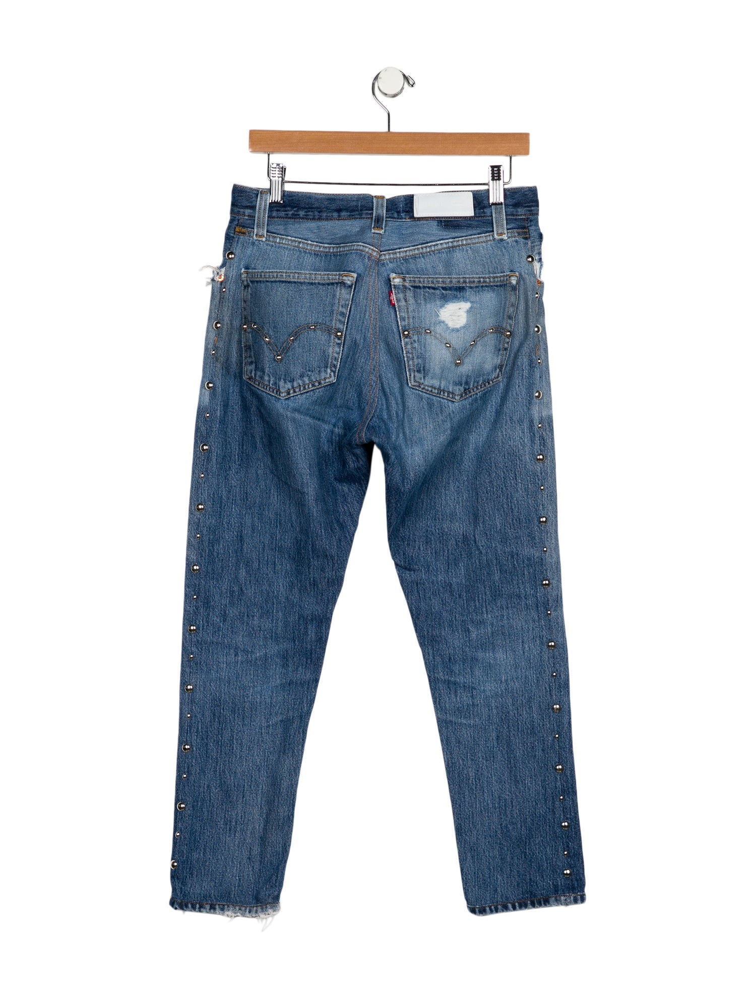 Re/Done X Levis Mid-Rise Straight Leg Jeans