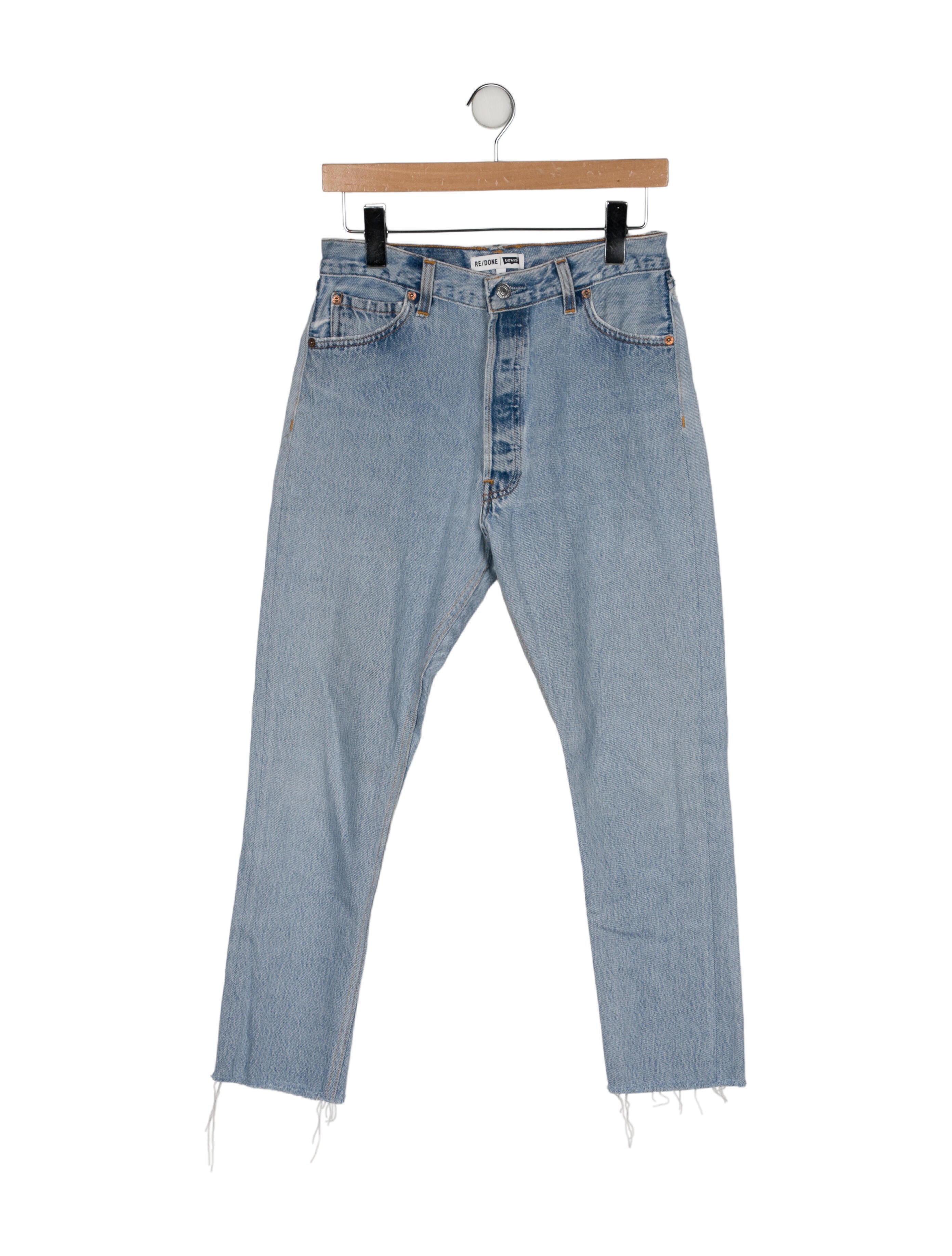 Re/Done X Levis High-Rise Straight Leg Jeans