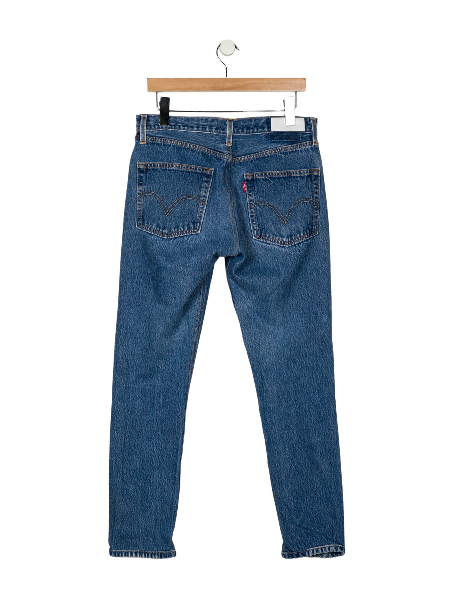 Re/Done X Levis Mid-Rise Straight Leg Jeans