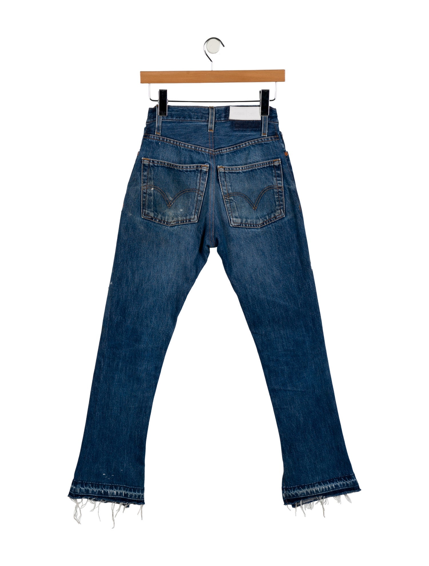 Re/Done X Levis Mid-Rise Straight Leg Jeans