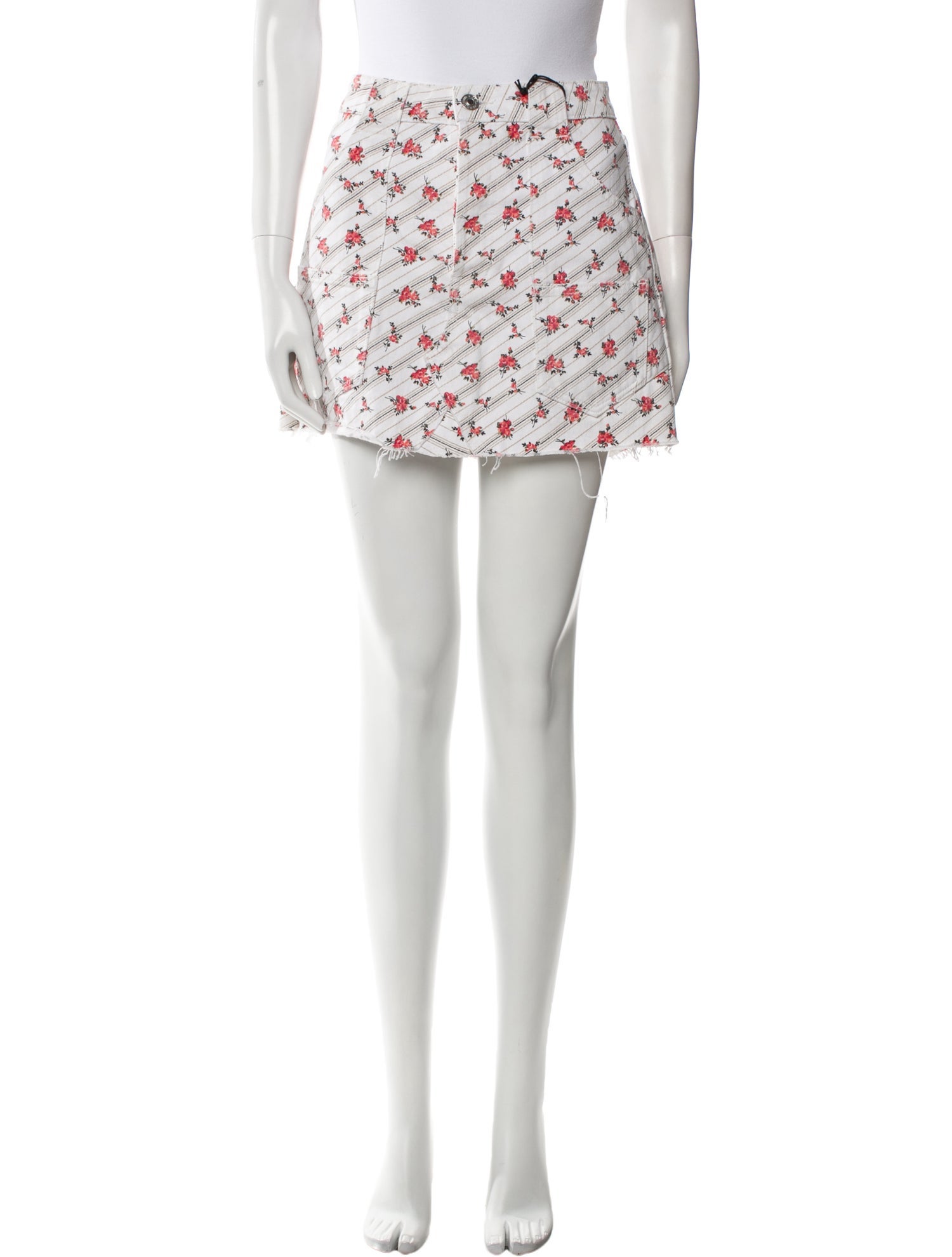 Re/Done X Levis Floral Print Mini Skirt w/ Tags