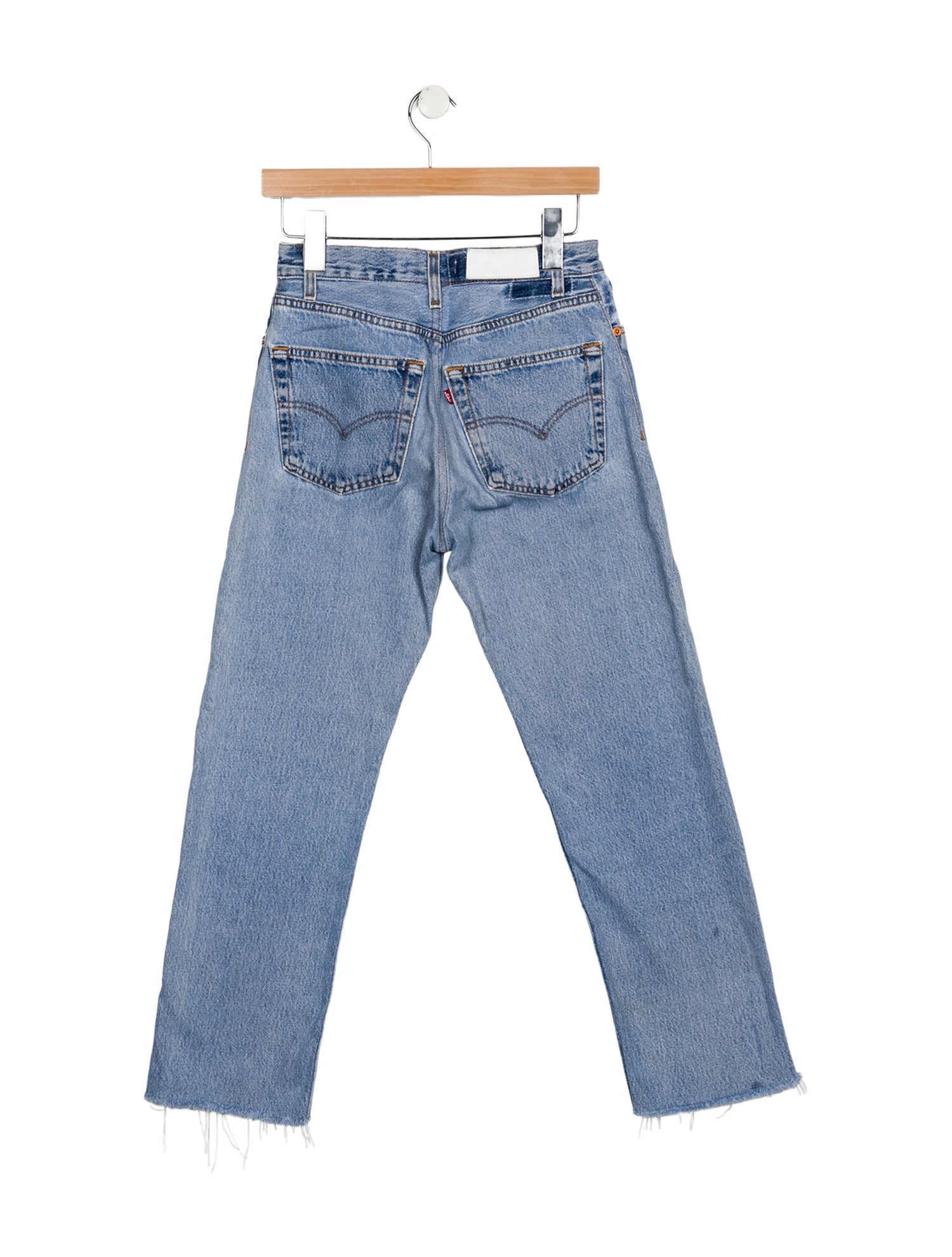 Re/Done X Levis Mid-Rise Straight Leg Jeans