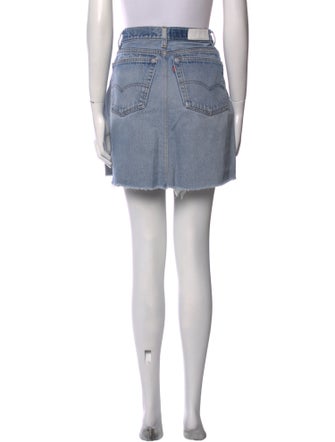 Re/Done X Levis Distressed Accents Mini Skirt