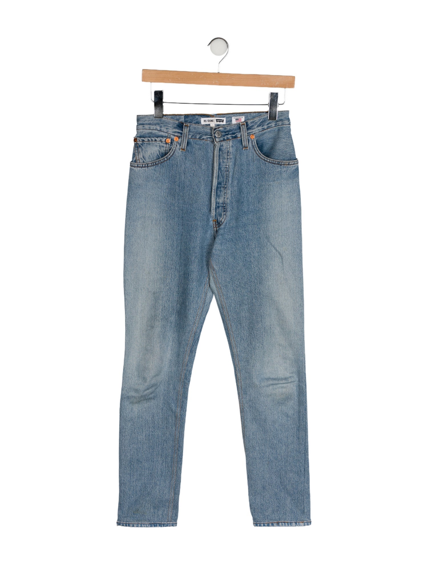 Re/Done X Levis High-Rise Straight Leg Jeans