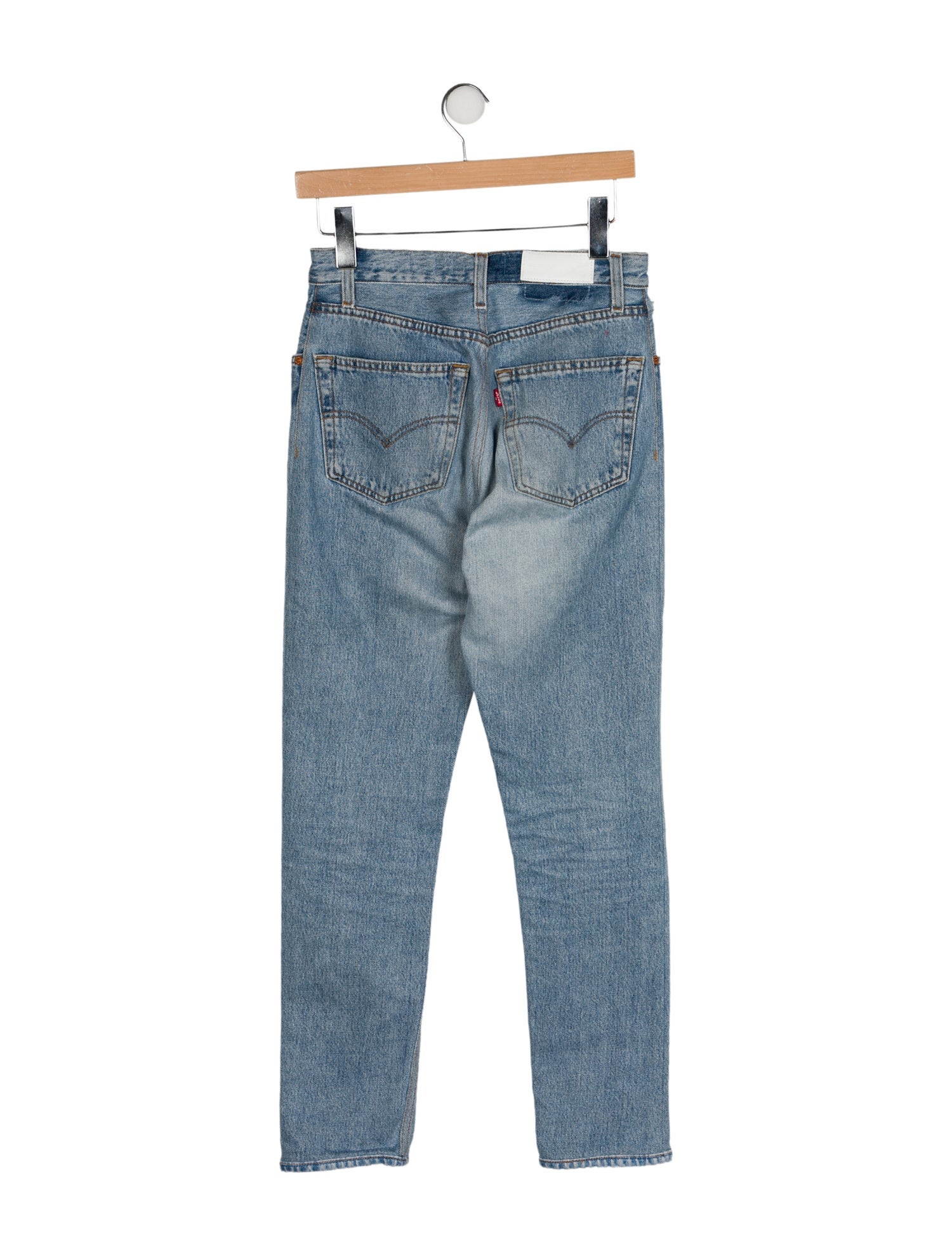 Re/Done X Levis High-Rise Straight Leg Jeans