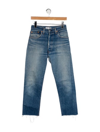 Re/Done X Levis High-Rise Straight Leg Jeans