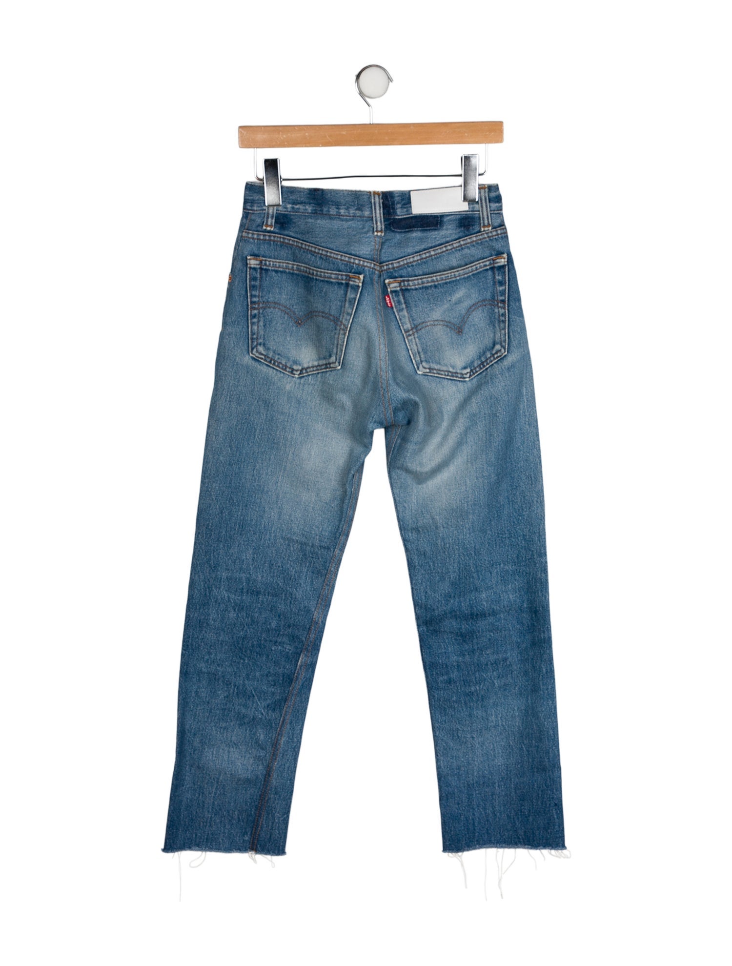 Re/Done X Levis High-Rise Straight Leg Jeans