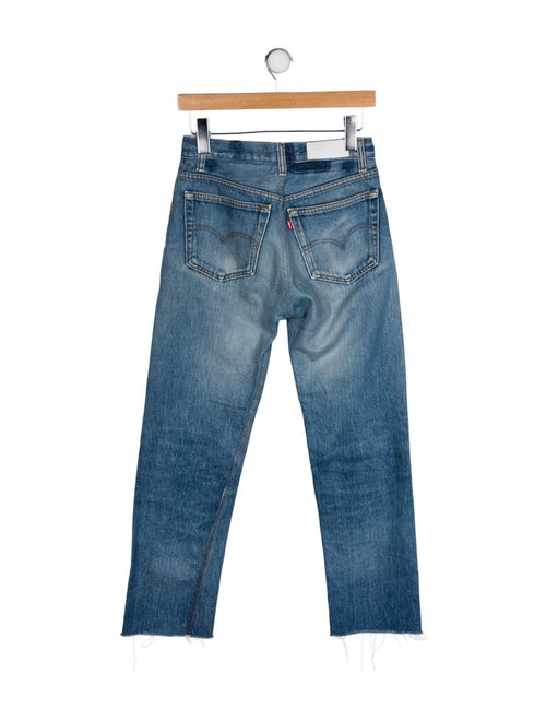 Re/Done X Levis High-Rise Straight Leg Jeans