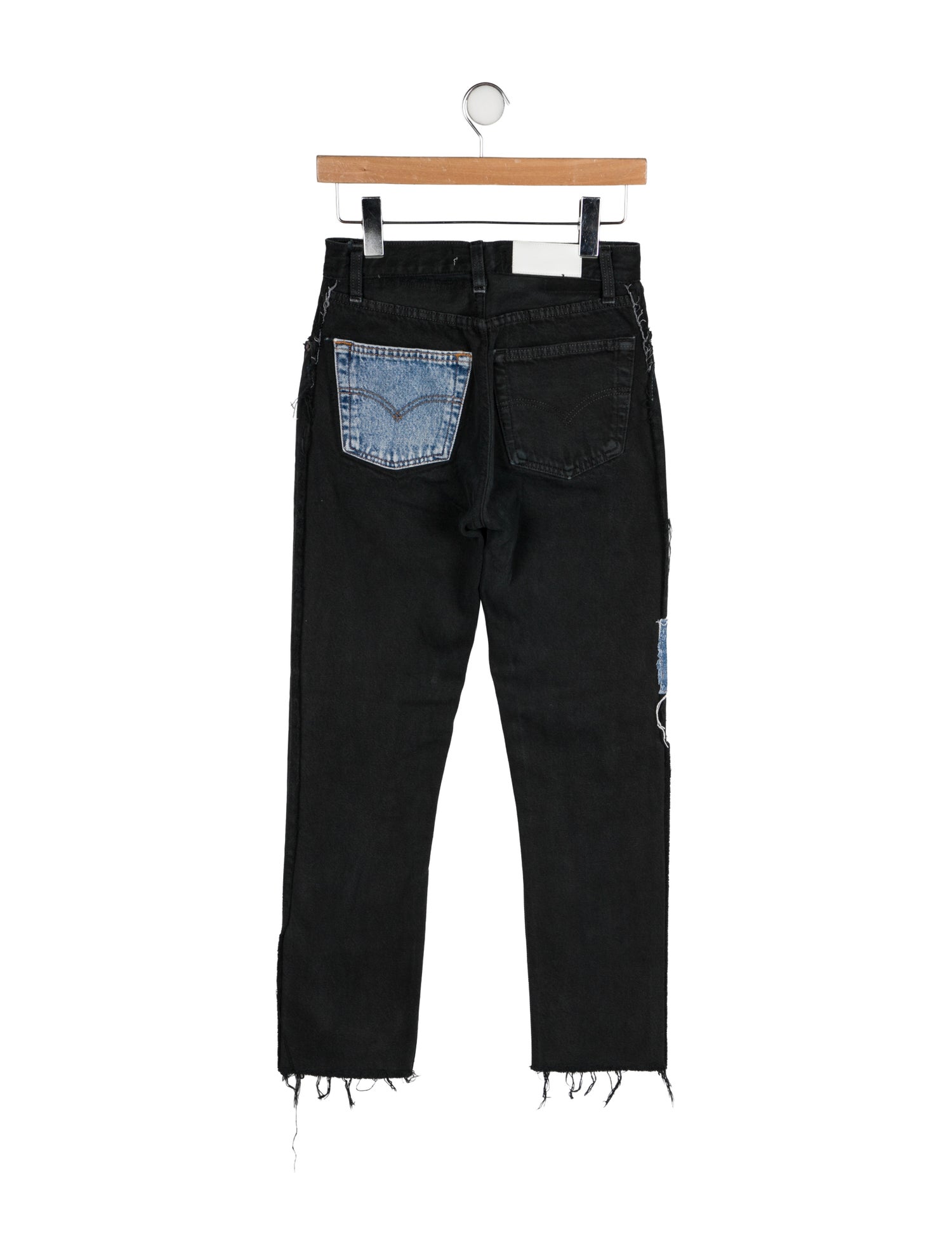 Re/Done X Levis Mid-Rise Straight Leg Jeans